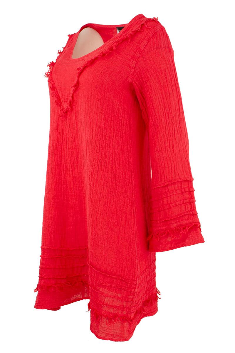 Tunic l.s. frills