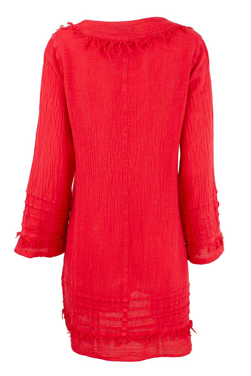 Tunic l.s. frills