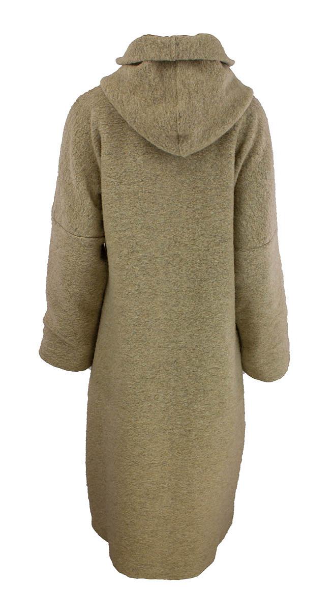 Coat long hood