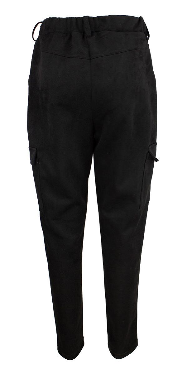 Pants cargo suede