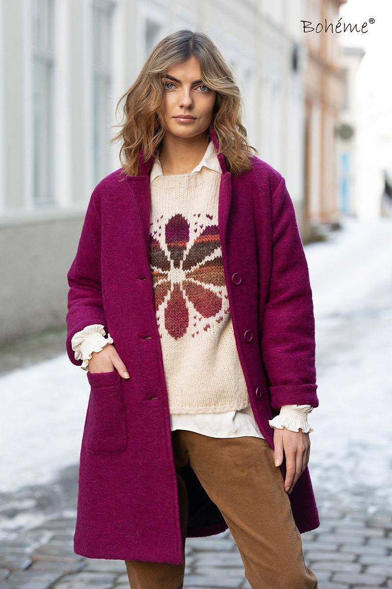 Pullover jaq. flower