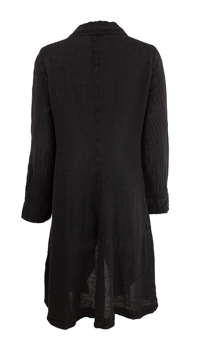 Coat round front