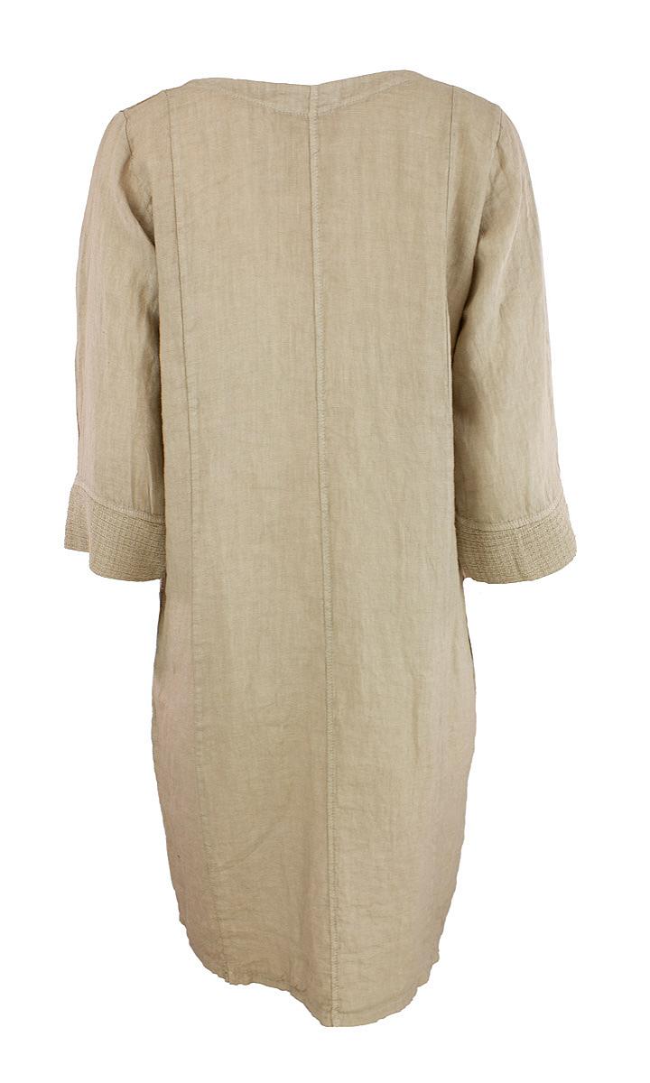 Dress short linen