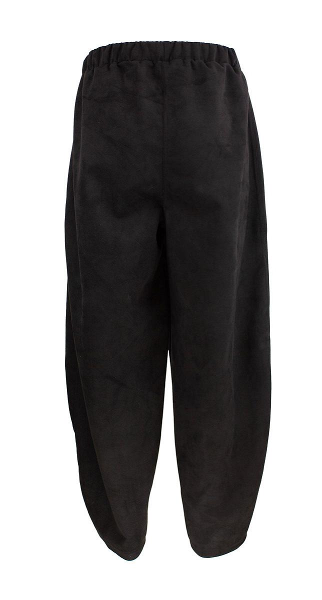 Pants loose suede