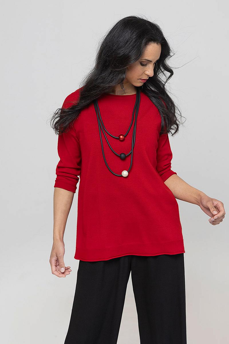 Pullover loose round neck