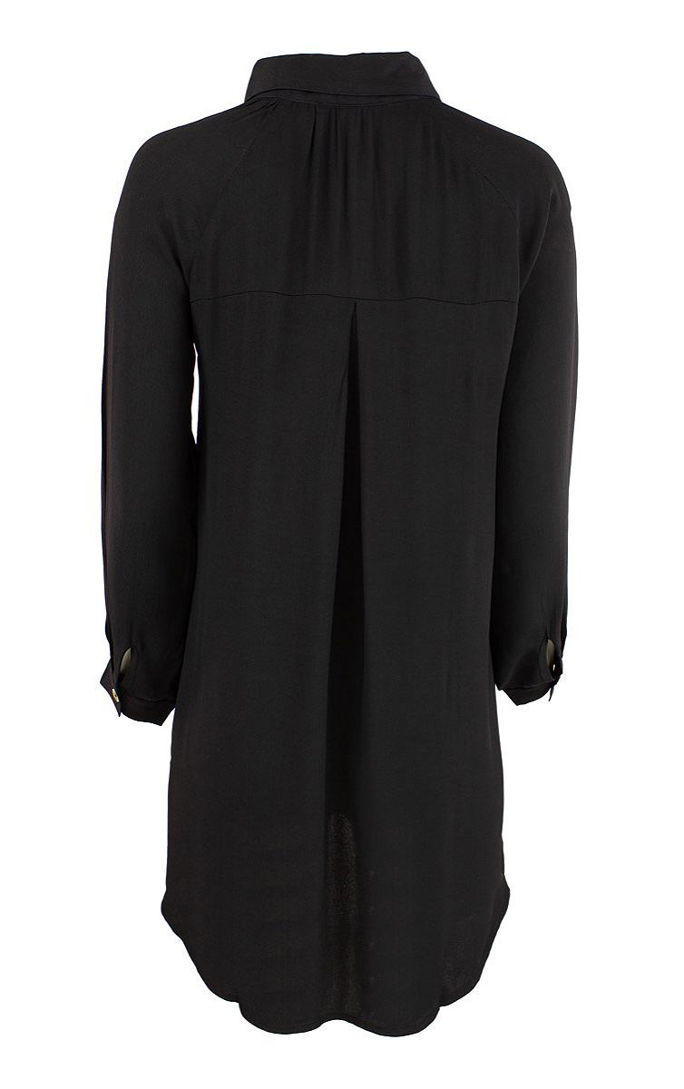Shirt long satin