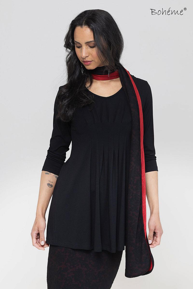 Tunic pleats jersey