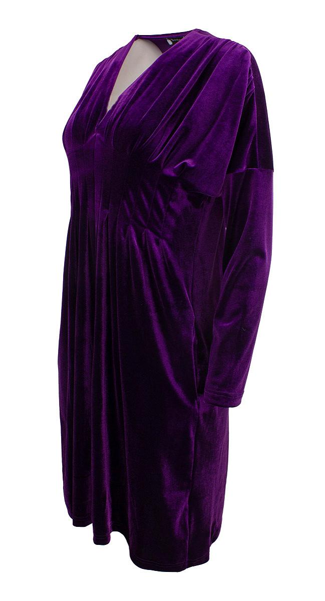 Dress 3/4 pleats velvet