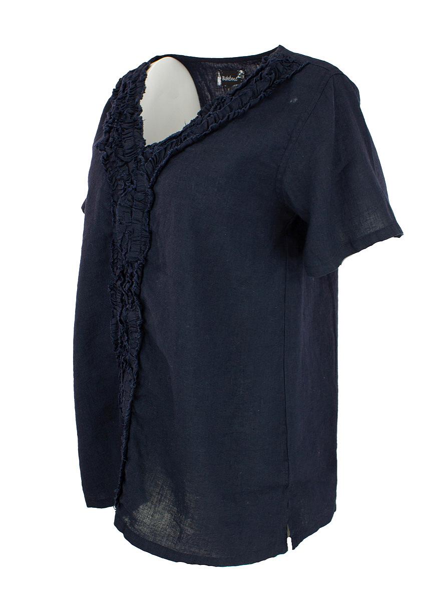 Top V-neck frills