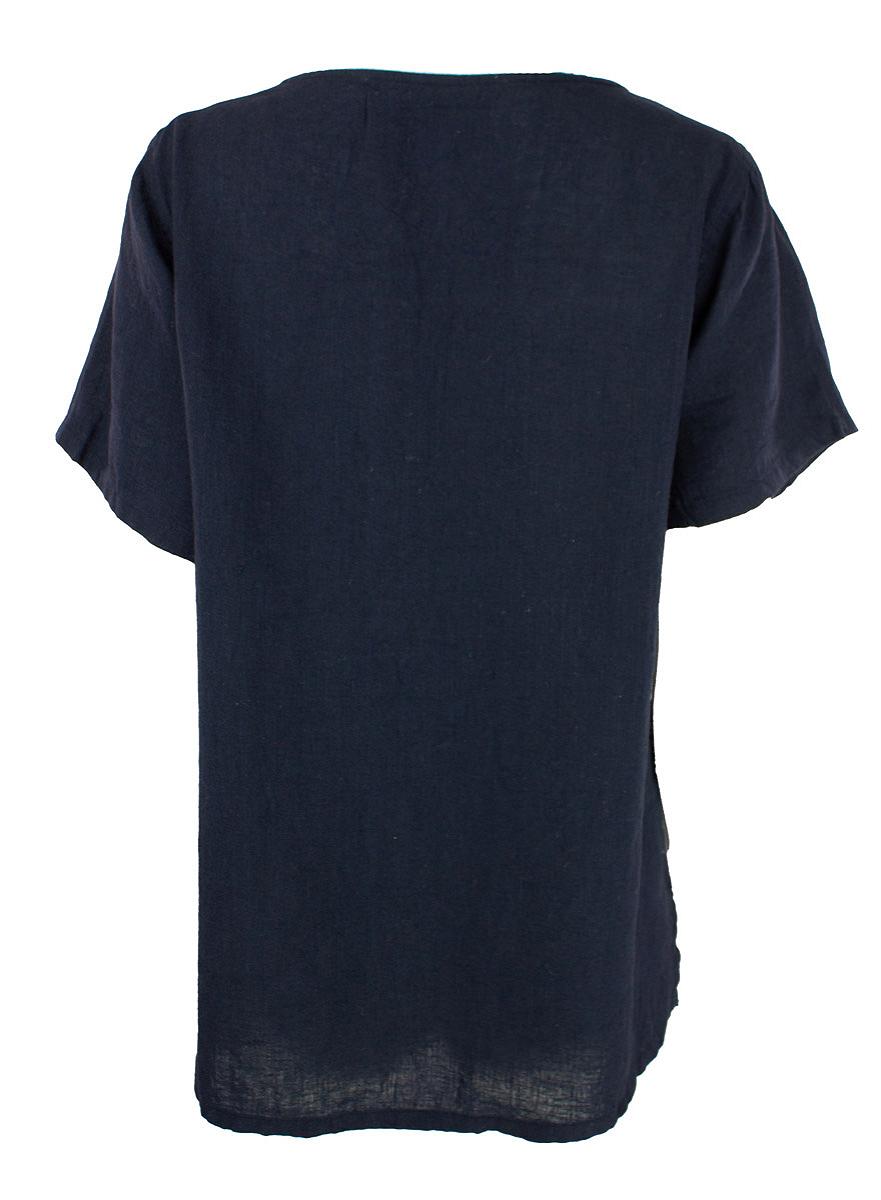 Top V-neck frills