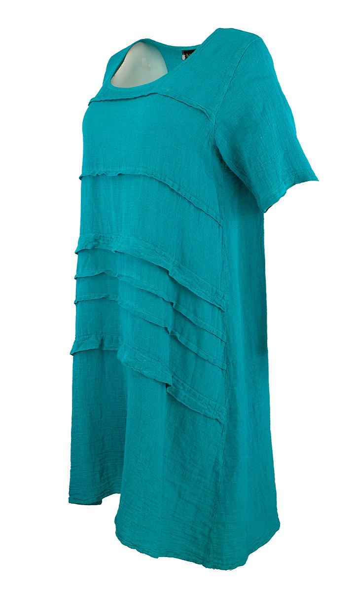 Dress short s.s. pleats