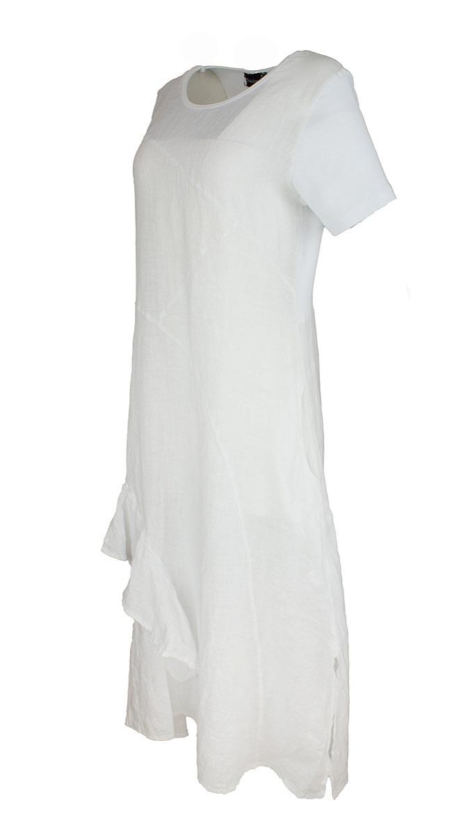 Dress long s.s. cotton rib