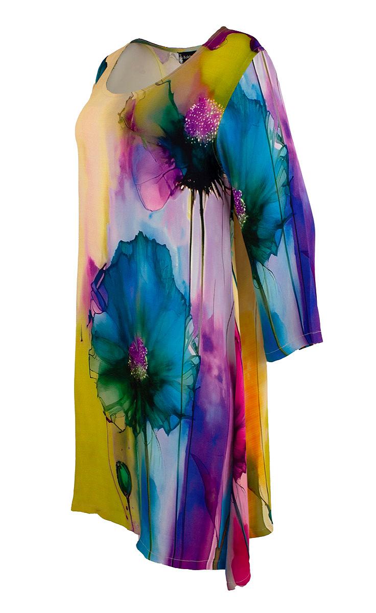 Dress short satin