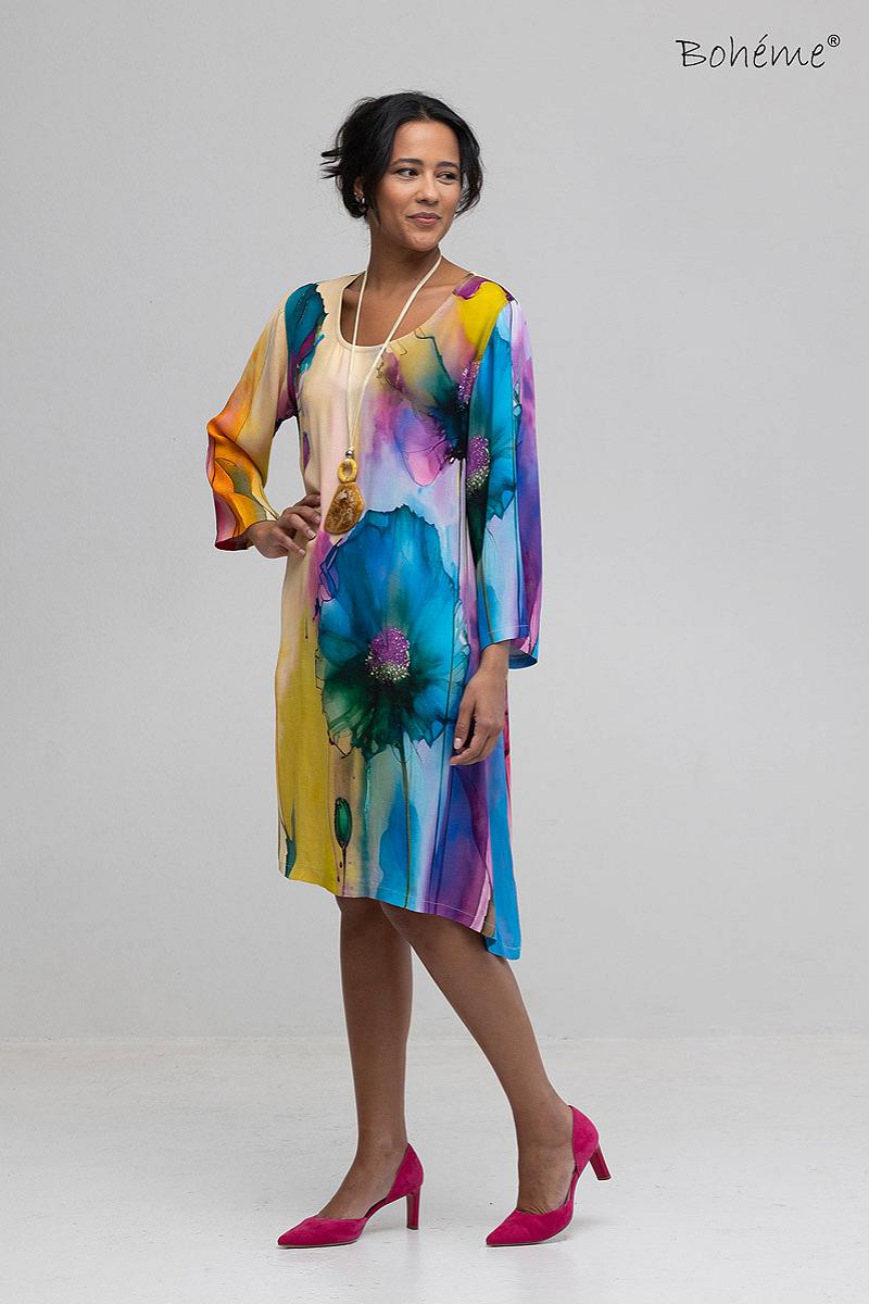 Dress short satin