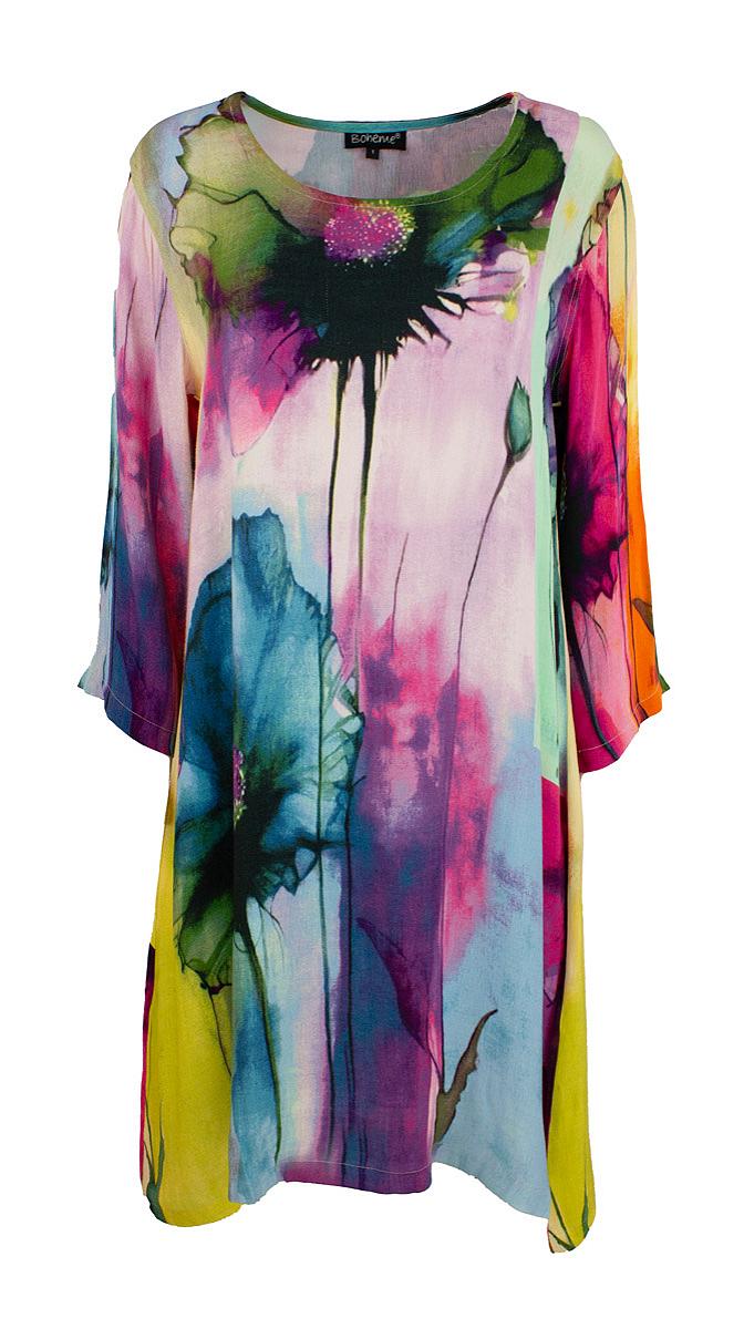 Dress short satin