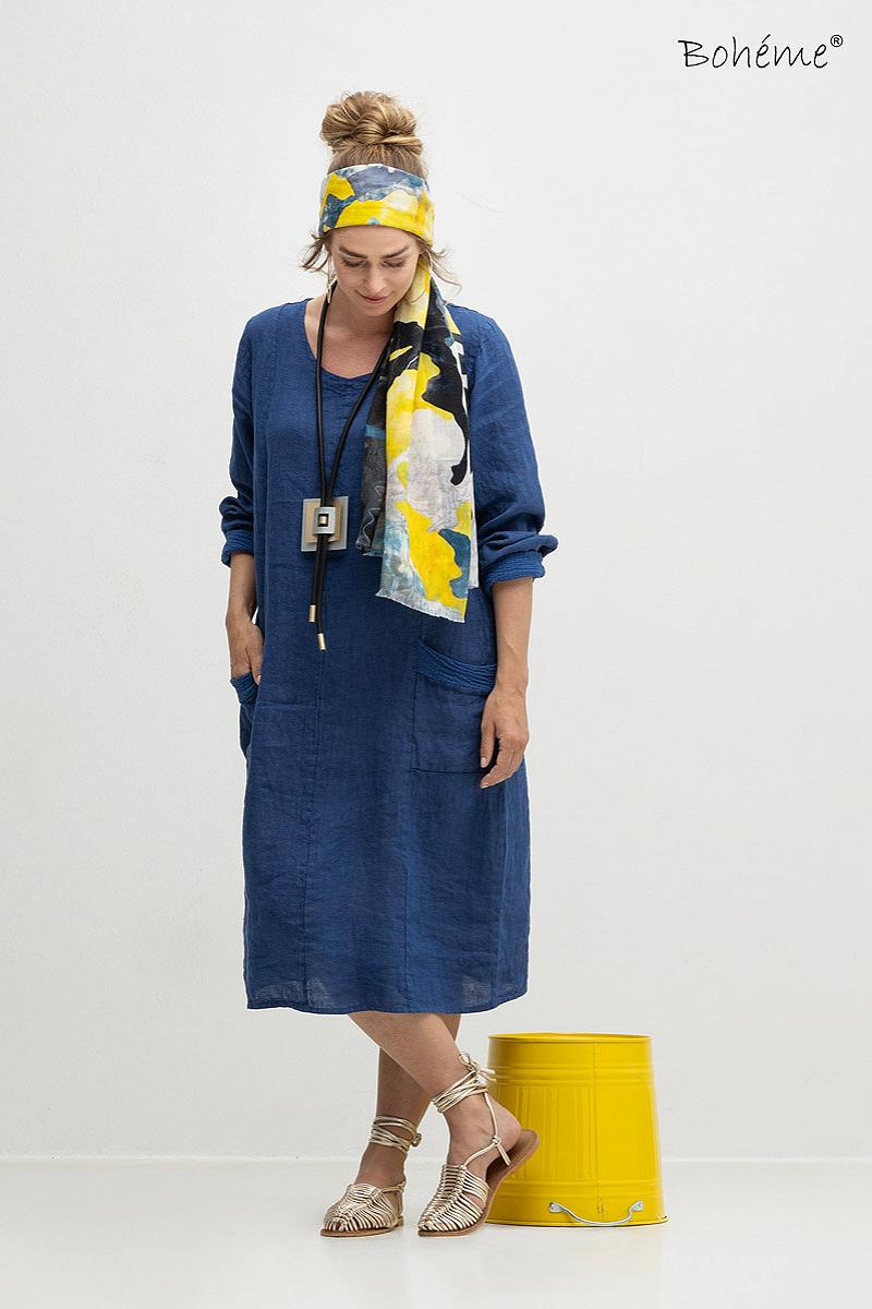 Scarf yellow 70x180