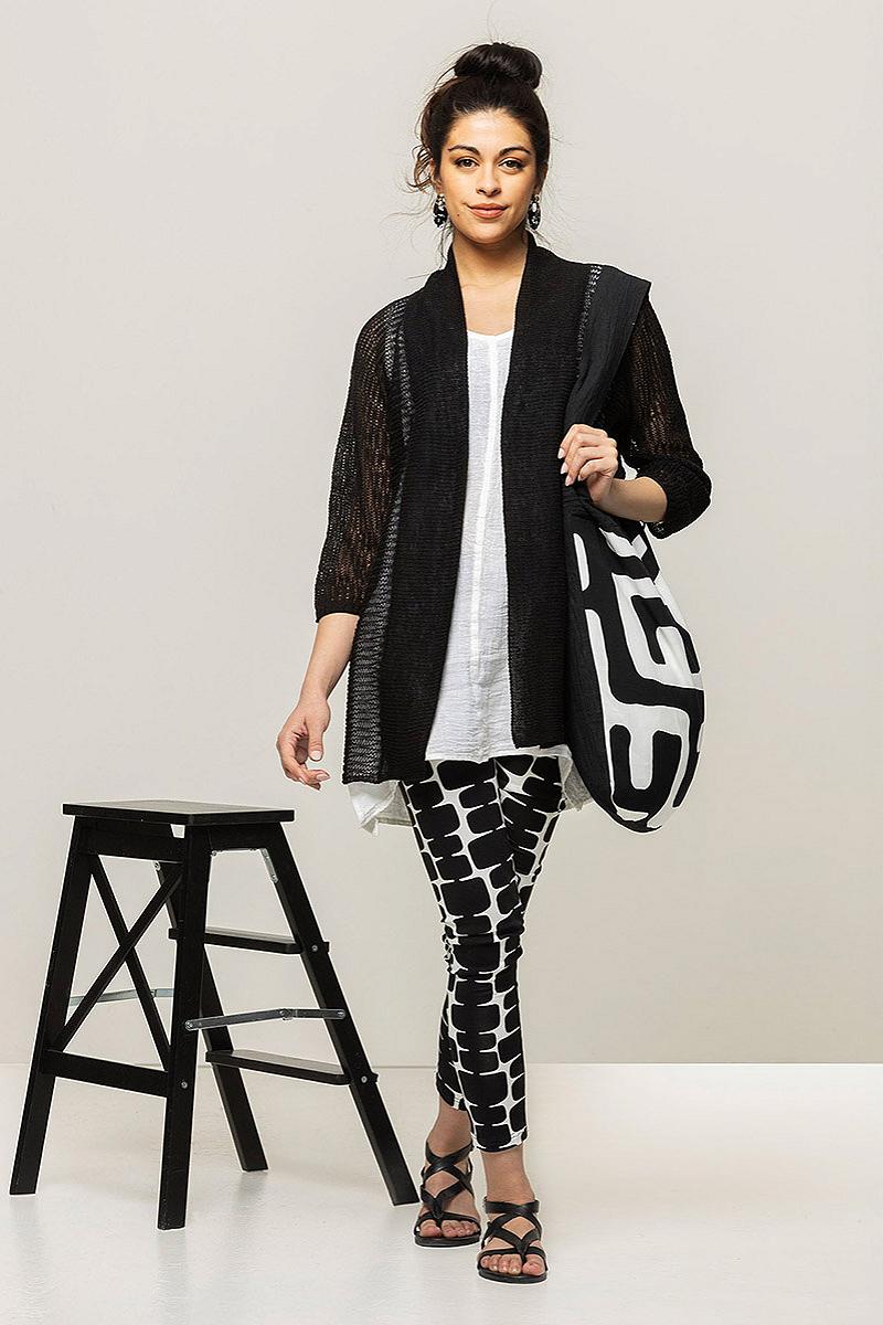 Tights lang block print