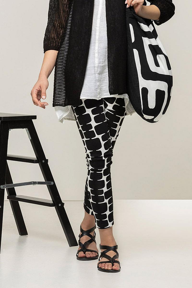 Tights lang block print