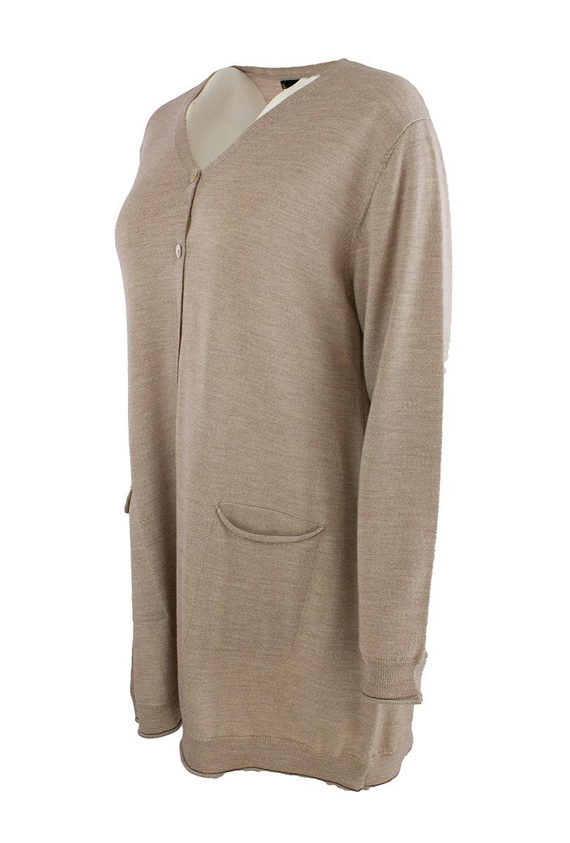 Cardigan lang V-hals