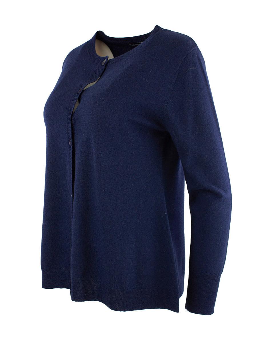 Cardigan kort rund hals