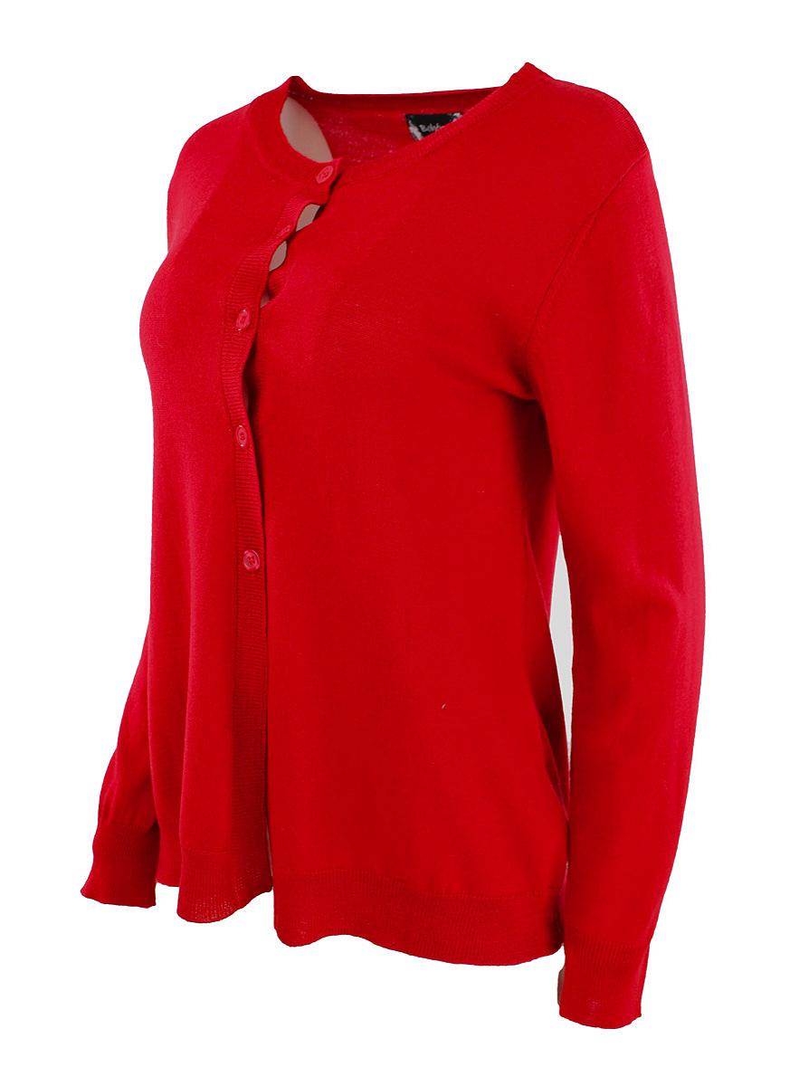 Cardigan kort rund hals