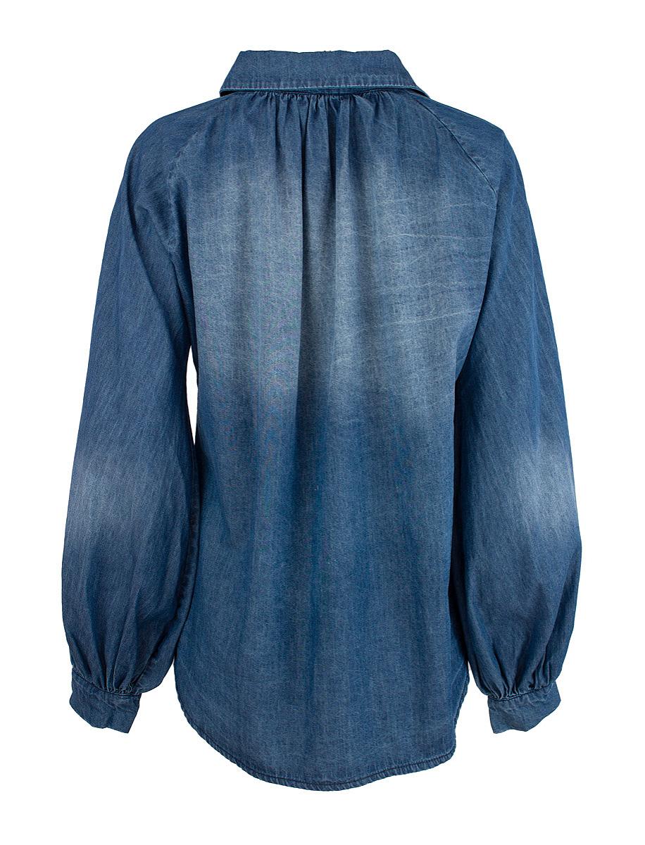 Skjorte ledig chambray