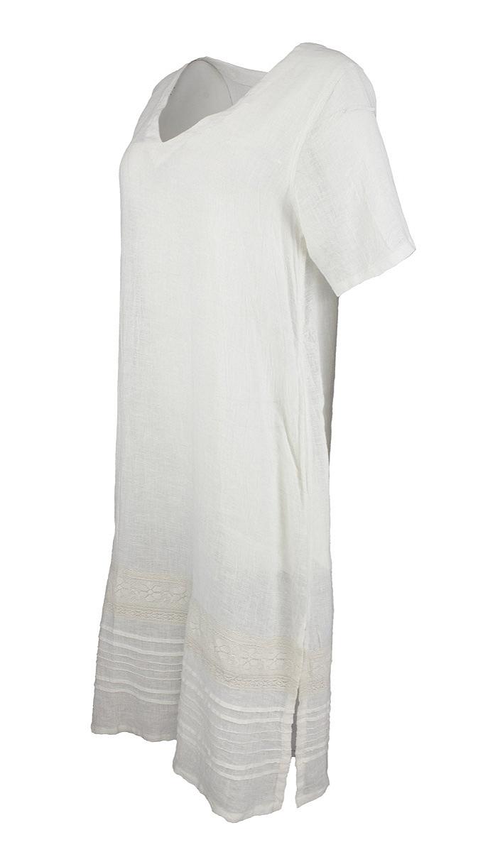 Kjole k.arm 3/4 lengde blonder