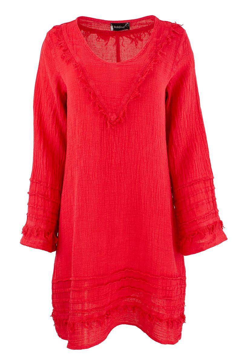 Tunic l.s. frills