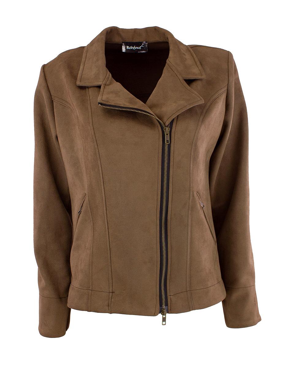 Jacket short suede