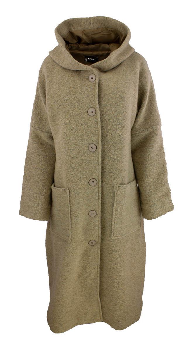 Coat long hood