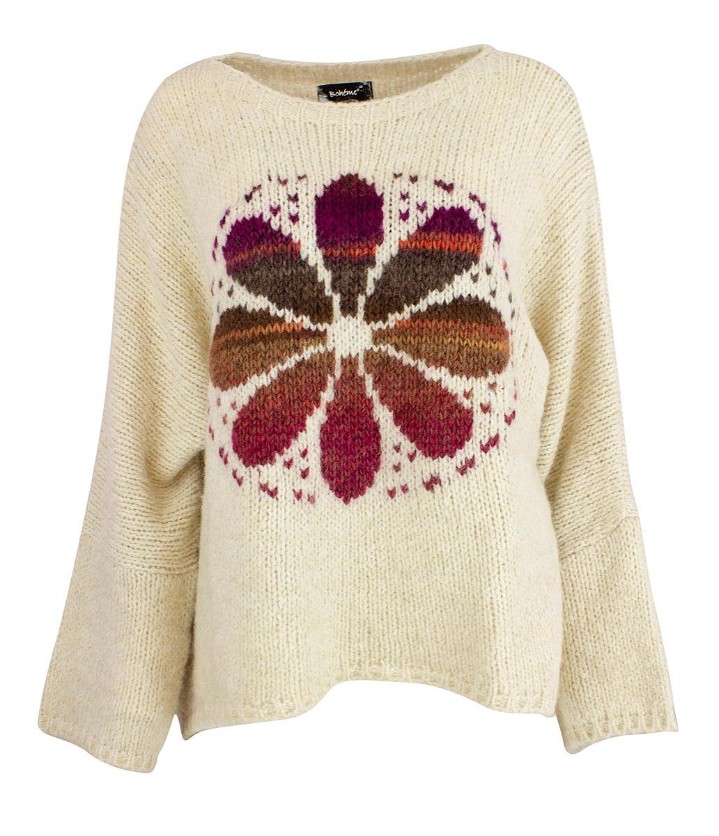 Pullover jaq. flower