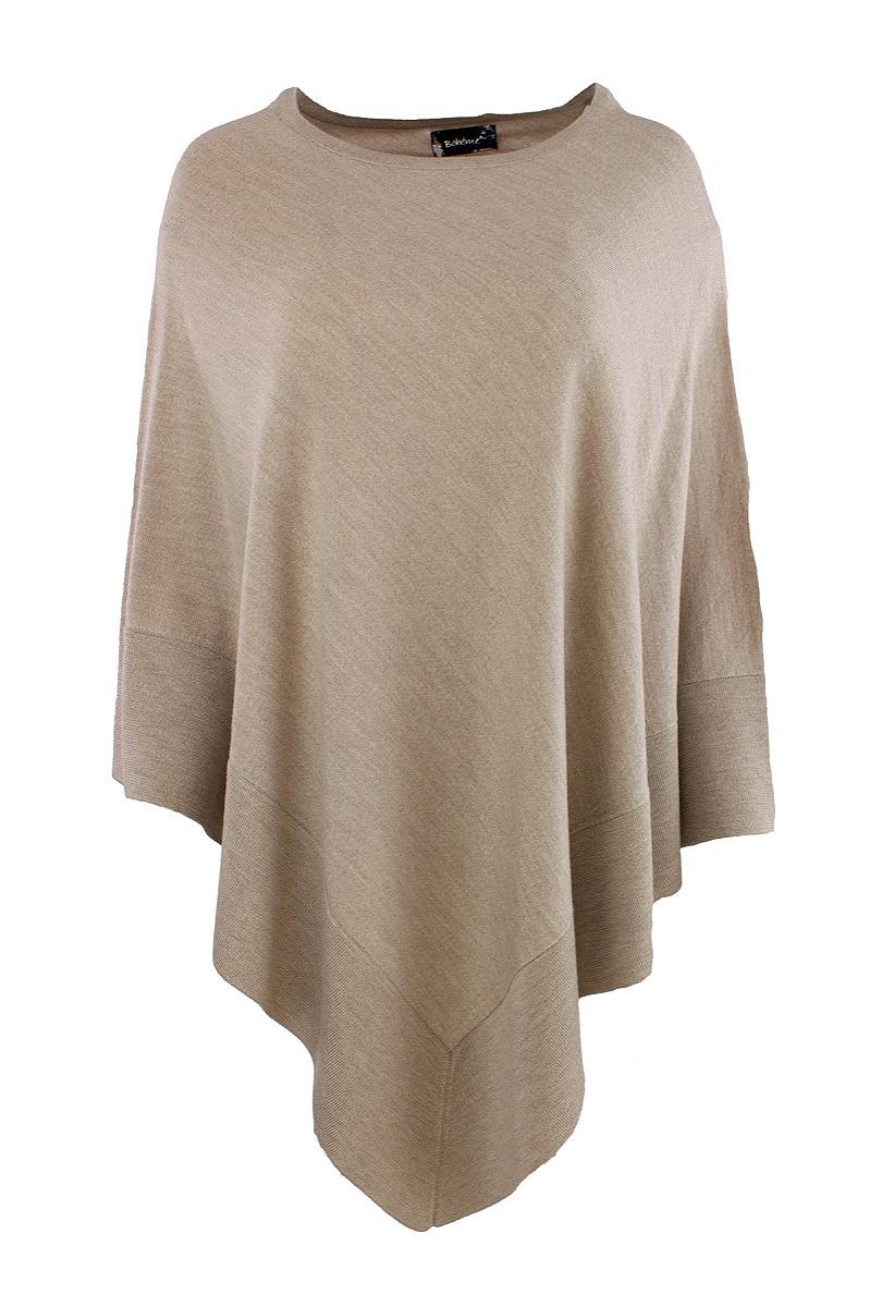 Poncho rund hals