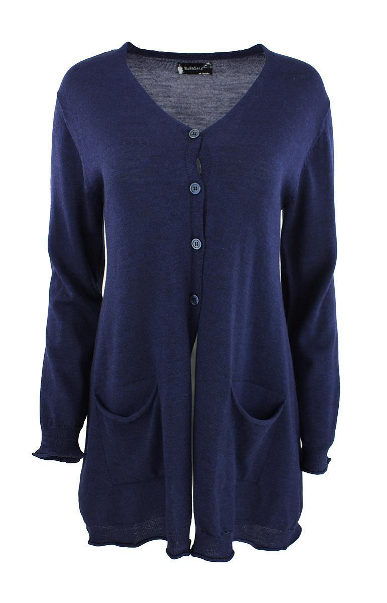 Cardigan lang V-hals