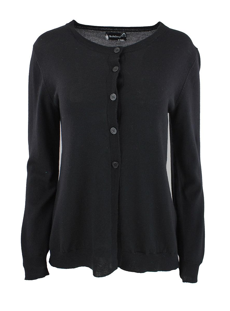 Cardigan short round neck