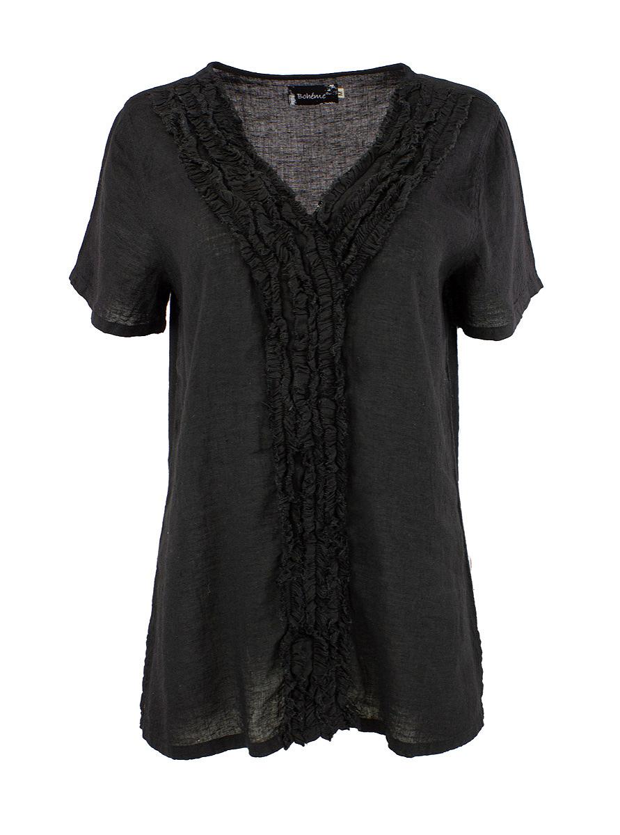 Top V-hals frynser