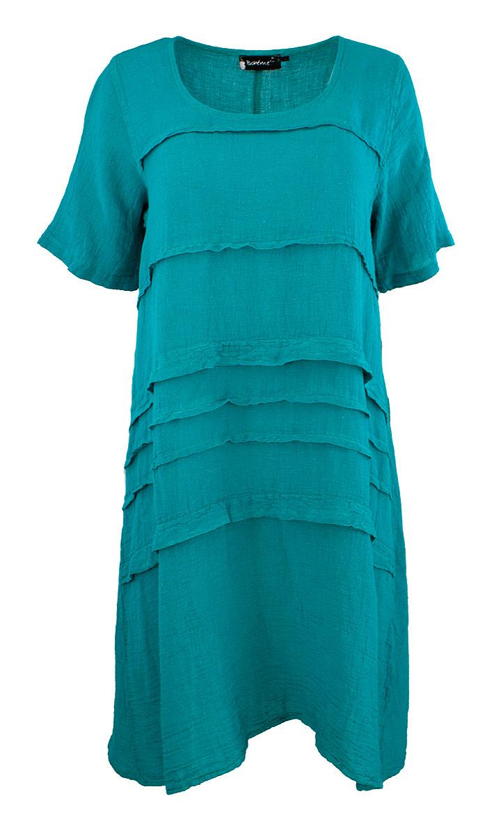 Dress short s.s. pleats