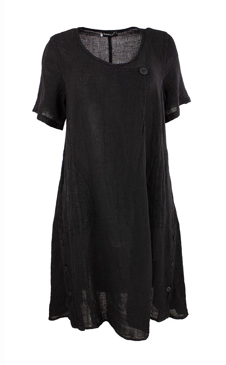 Dress short s.s. button