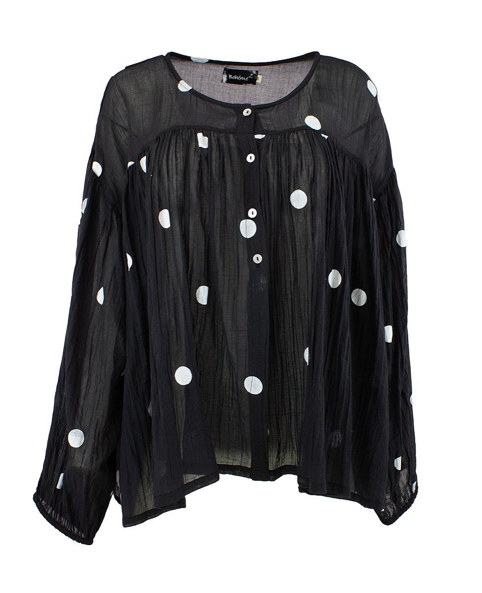 Bluse prikket voil