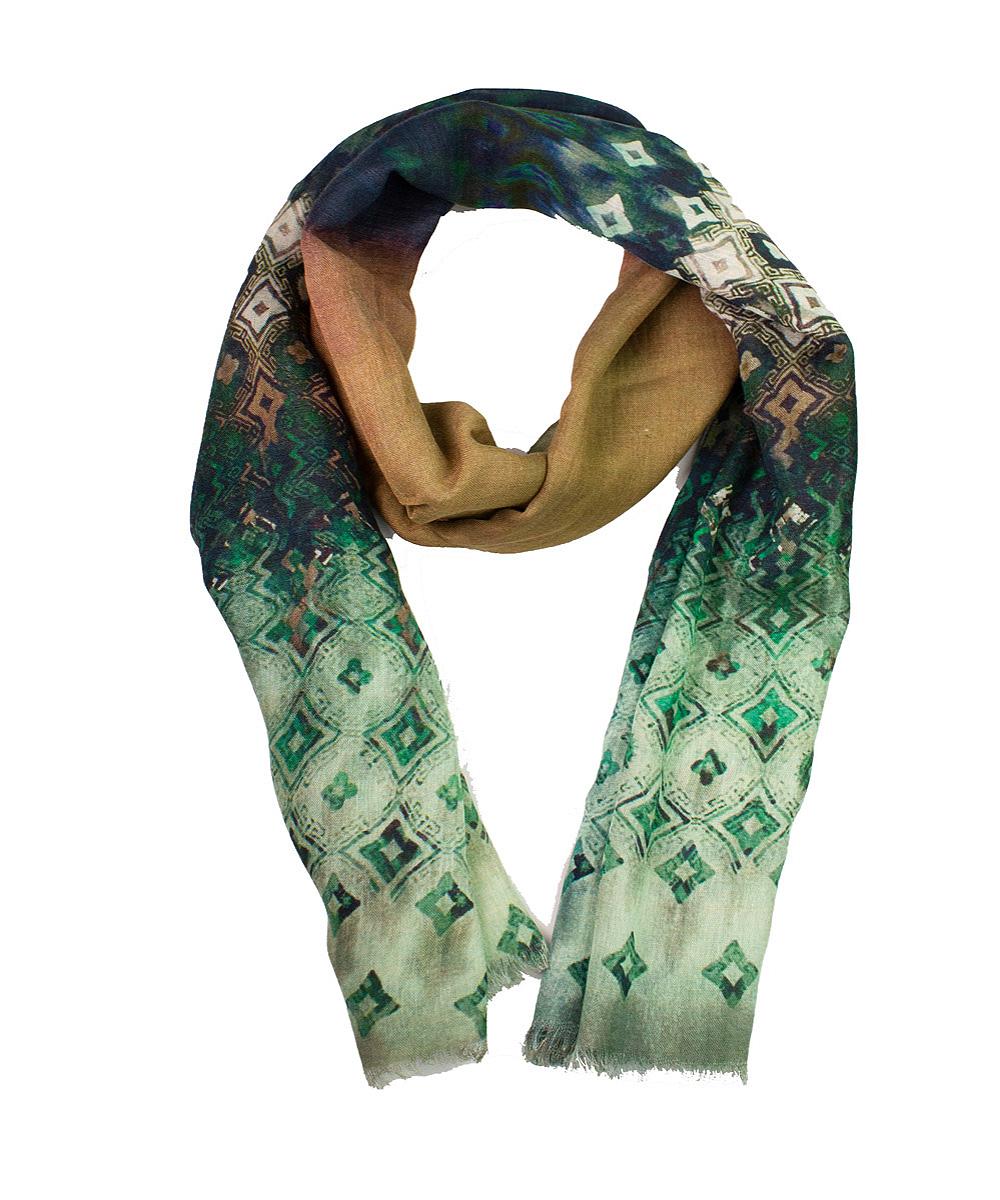 Skjerf diamant grønn 60x180